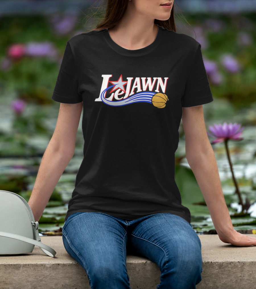 LeJawn Philadelphia 76ers LeBron James 23 NBA Niners Basketball Star T-Shirt