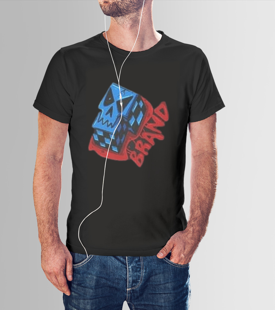 Don't Let Your Love For Somebody Overlook The Reality Of The Situation Skull Cube Brand T-Shirt