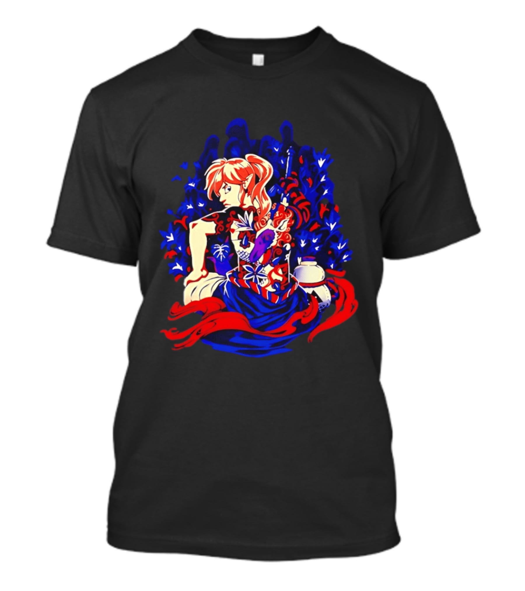 Legend Of Zelda Link Tattoo Art With Elven Warrior And Magical T-Shirt