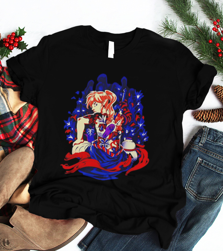 Legend Of Zelda Link Tattoo Art With Elven Warrior And Magical T-Shirt