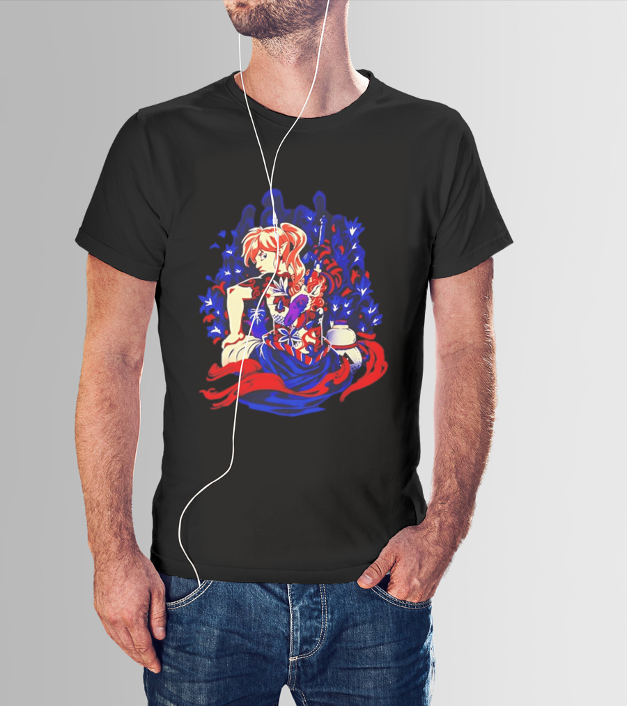 Legend Of Zelda Link Tattoo Art With Elven Warrior And Magical T-Shirt
