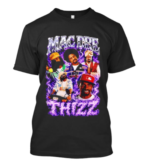 Mac Dre Thizz Collage Purple Rap Music T-Shirt