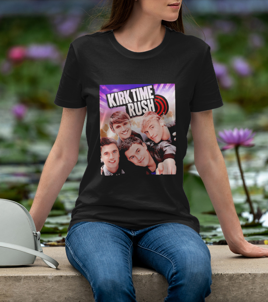 Kirk Time Rush Band Members With Palm Trees T-Shirt