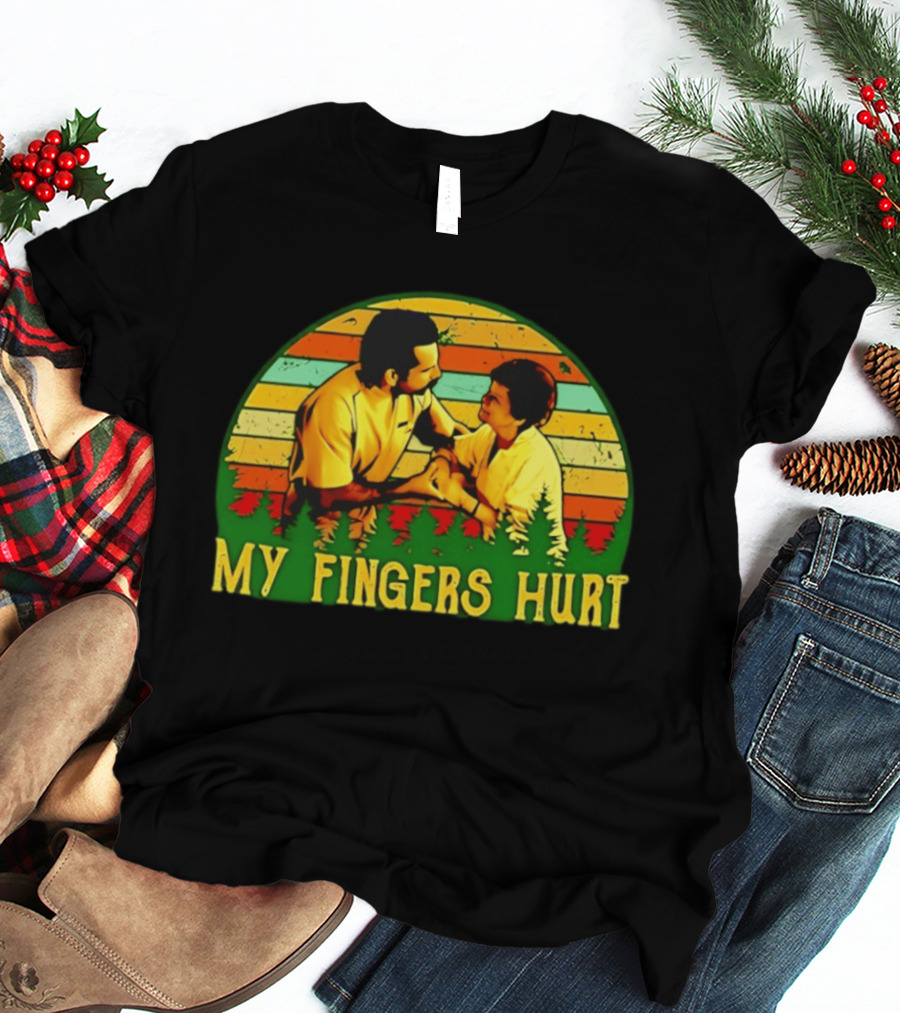 Happy Gilmore My Fingers Hurt Scene Vintage Style Adam Sandler T-Shirt