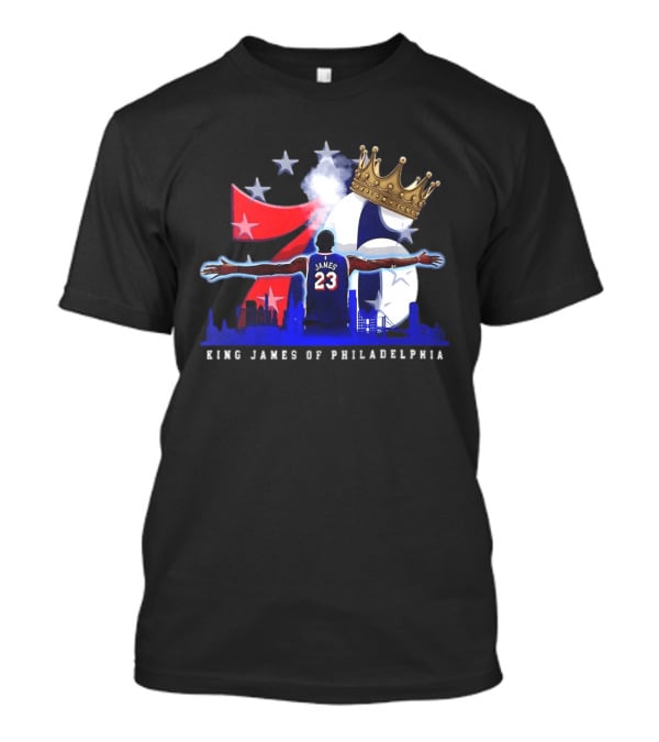 LeBron James NBA 76ers King James Of Philadelphia T-Shirt
