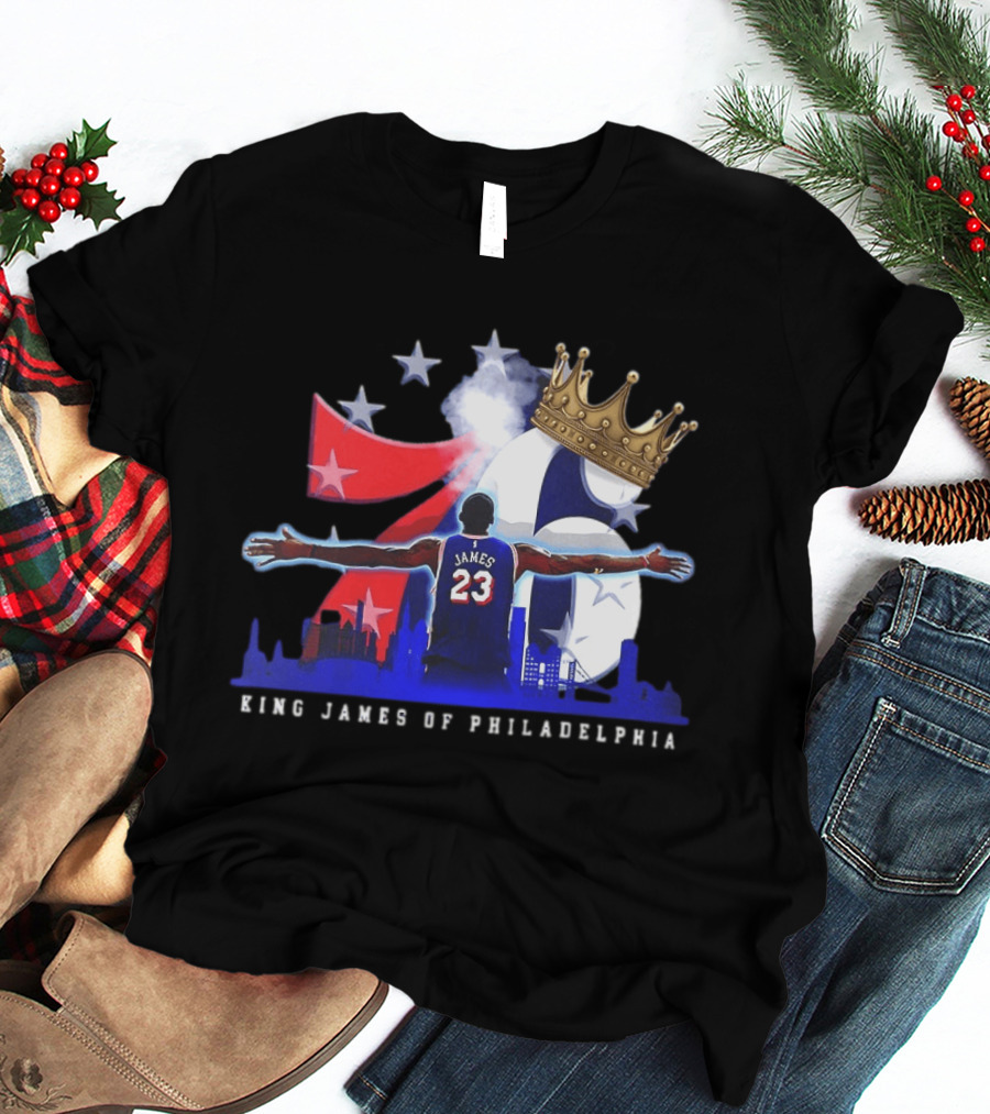 LeBron James NBA 76ers King James Of Philadelphia T-Shirt