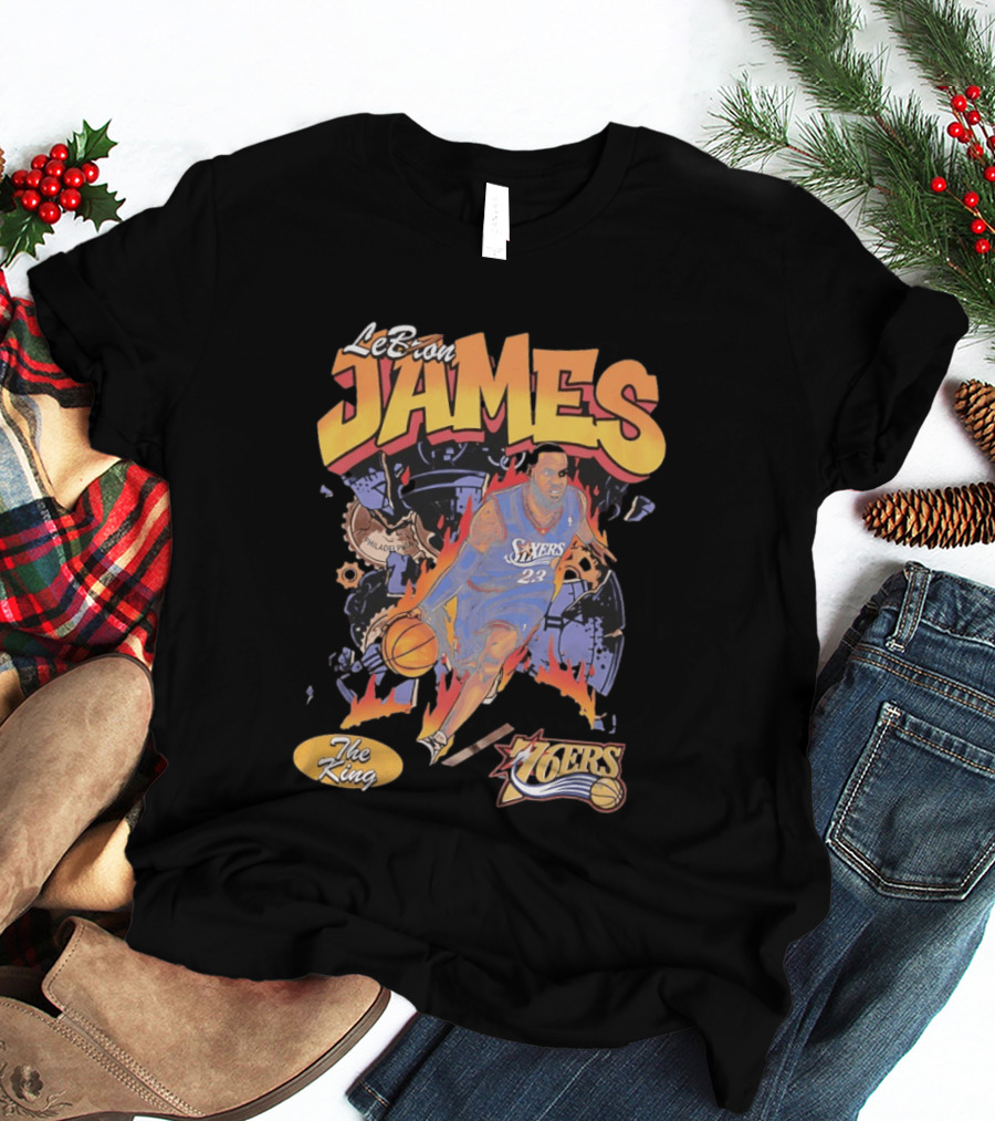 LeBron James 76ers The King Philadelphia 2026 Basketball NBA 23 T-Shirt