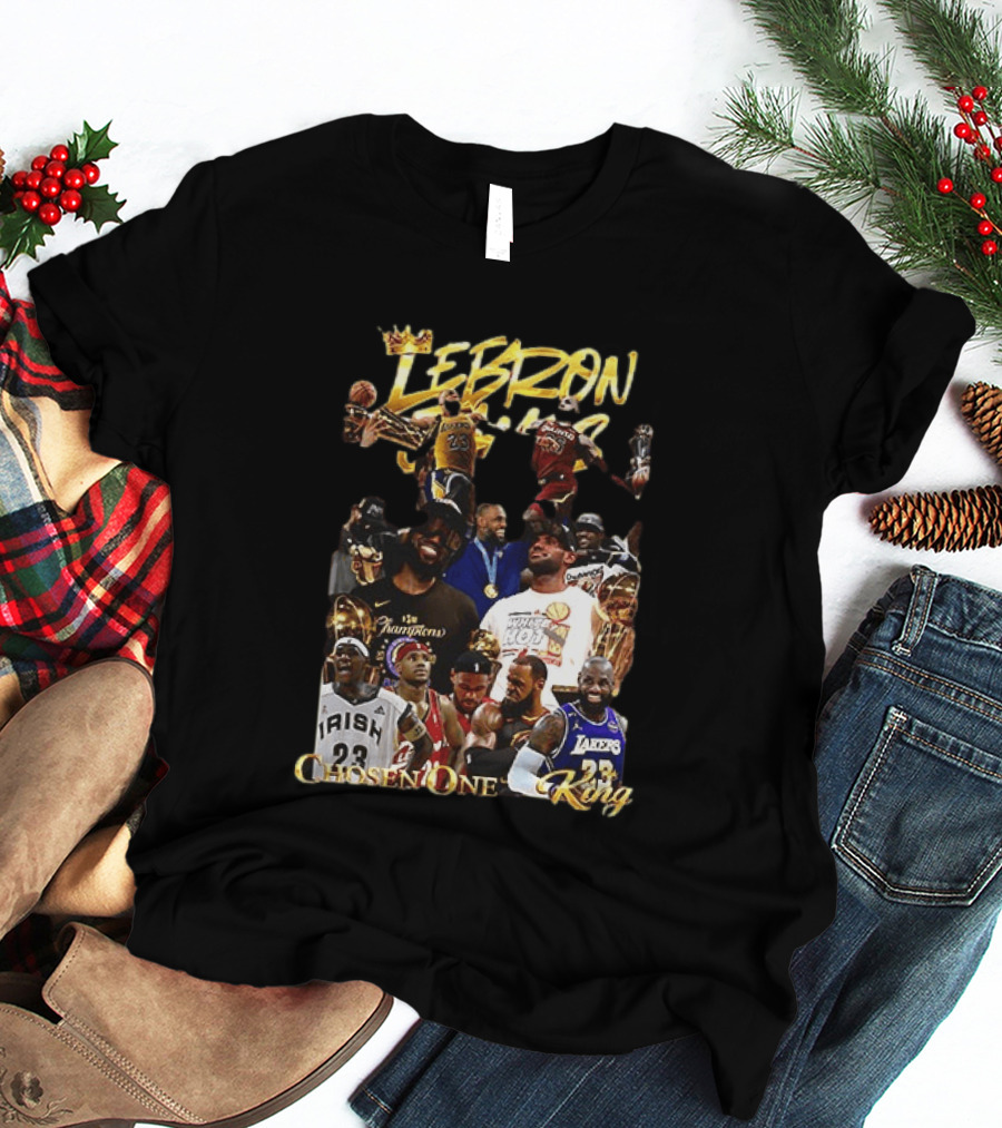 Lebron James Chosen One King Lakers Heat Cavaliers Lakers Champions T-Shirt