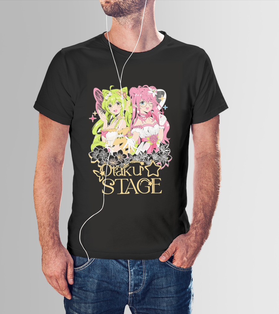 Otaku Stage Inanna Bell Lily Pichu Anime Characters Pastel Aesthetic T-Shirt