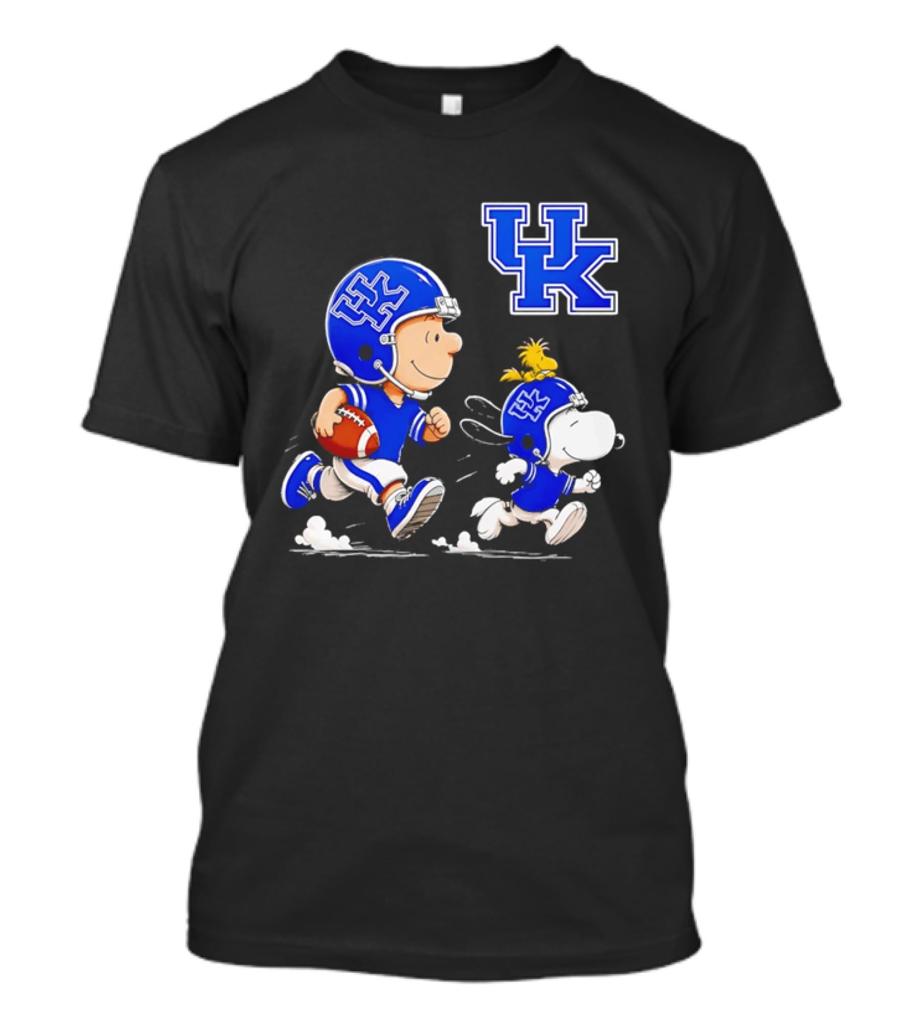 Peanuts Charlie Brown Snoopy University Of Kentucky Football Running UK T-Shirt