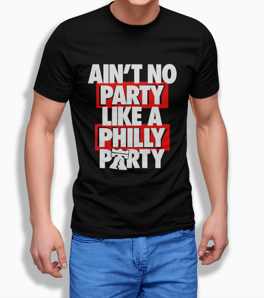 Philadelphia 76ers Ain't No Party Like A Philly Party Liberty Bell T-Shirt