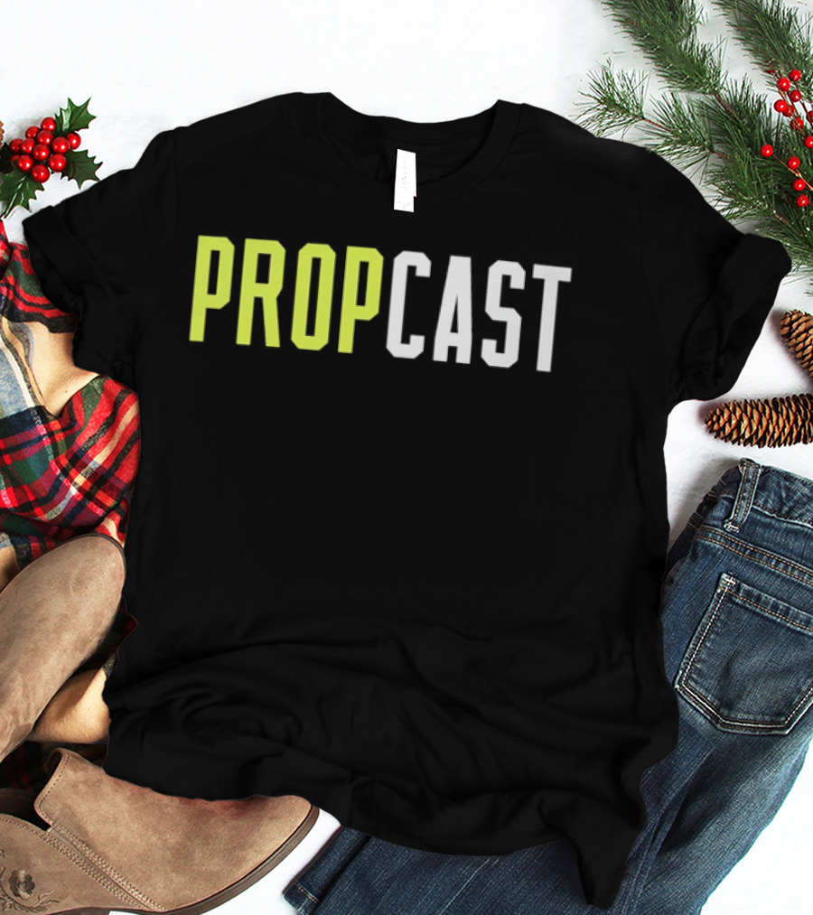 Propcast Podcast Merchandise Yellow And White T-Shirt