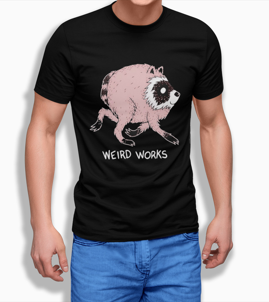 Running Raccoon Weird Works Jimothy T-Shirt