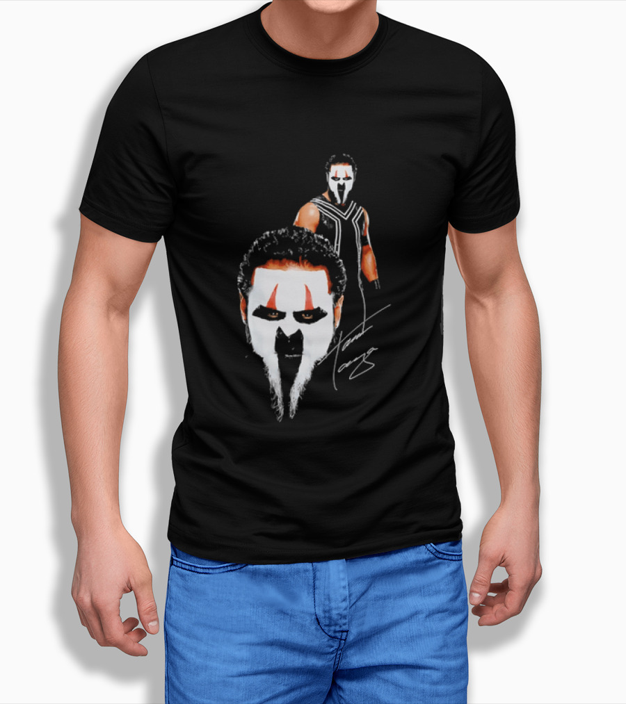 Tama Tonga Face Paint Mask Wrestler Signature T-Shirt