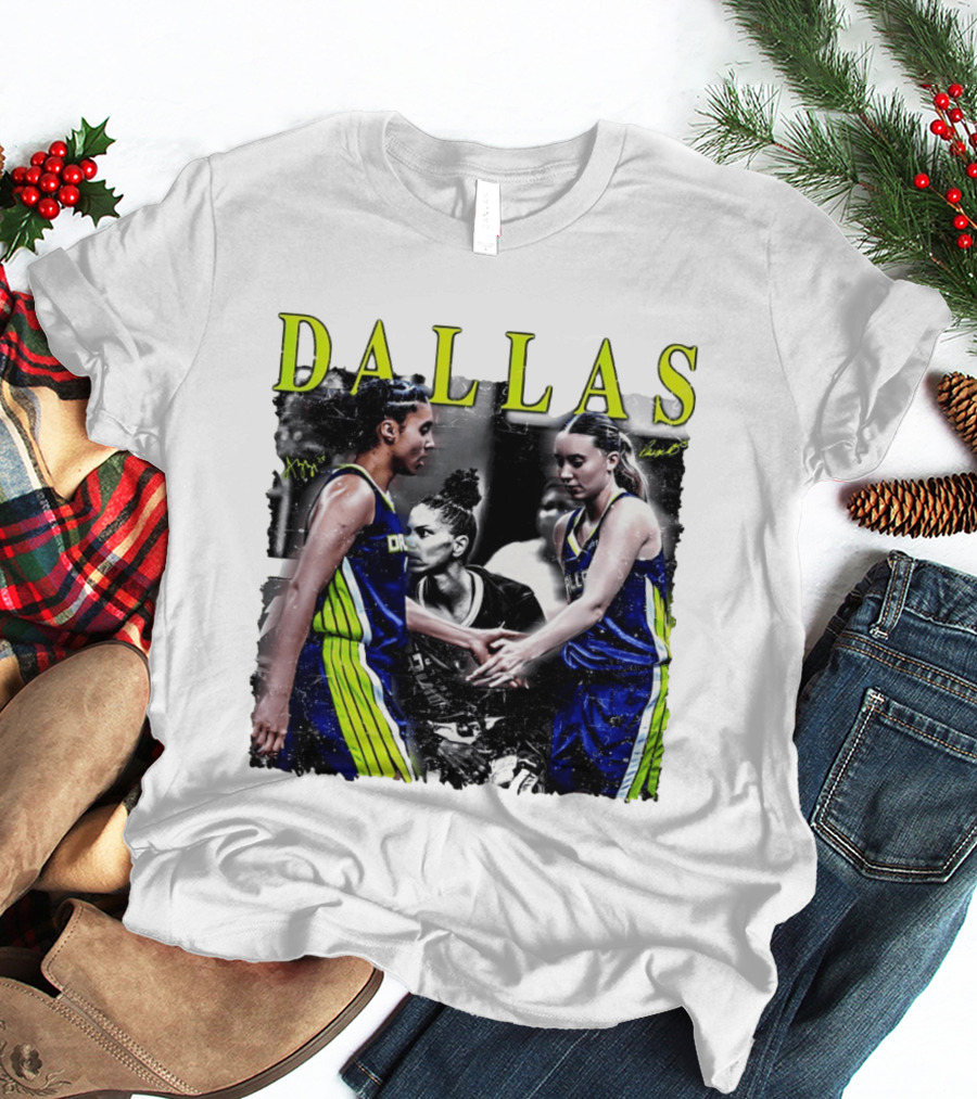 Dallas Wings Azzi Fudd Paige Bueckers WNBA 2026 Signatures T-Shirt
