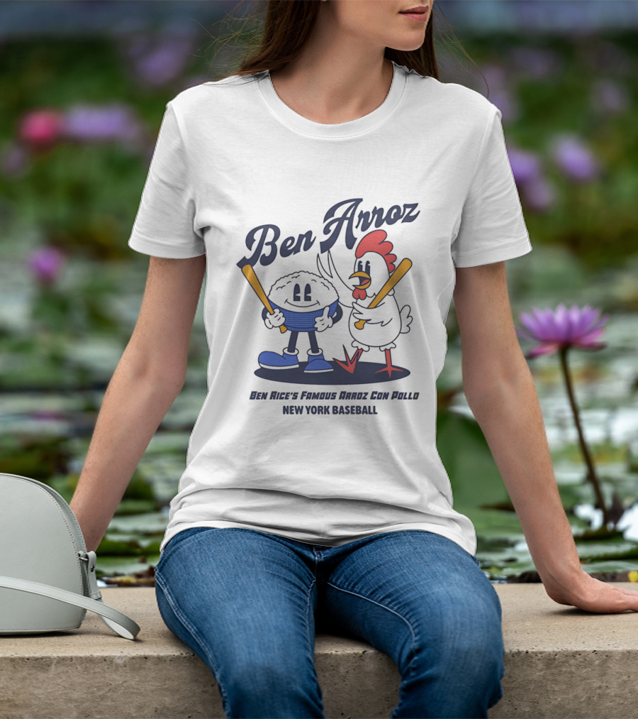 Ben Arroz New York Baseball Arroz Con Pollo Players T-Shirt