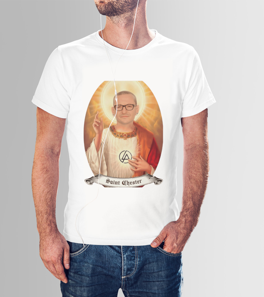 Chester Bennington Saint Chester Linkin Park Memorial T-Shirt