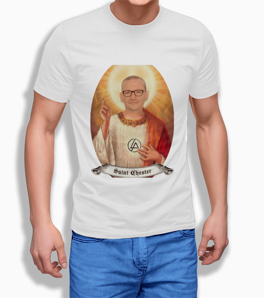 Chester Bennington Saint Chester Linkin Park Memorial T-Shirt