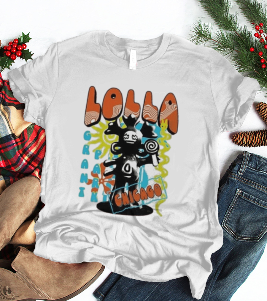 Lollapalooza Festival Lolla Grant Park Chicago Lineup July 30 Aug 2 2026 T-Shirt