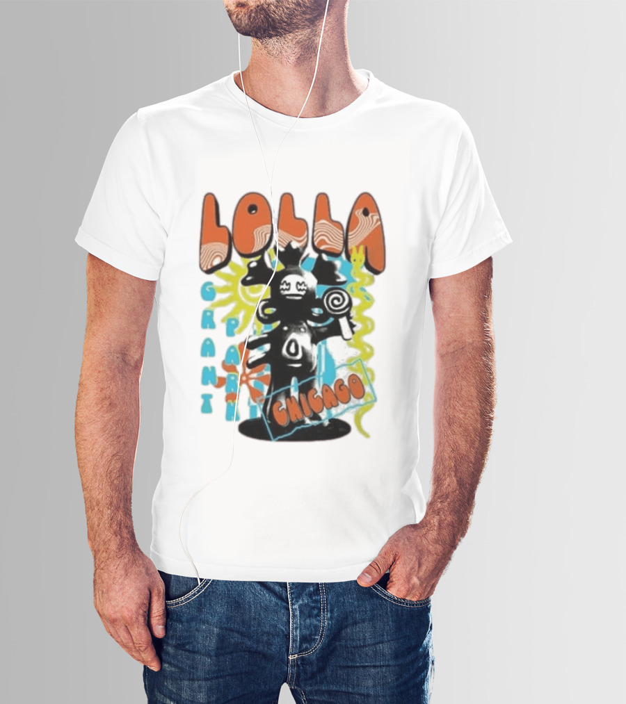 Lollapalooza Festival Lolla Grant Park Chicago Lineup July 30 Aug 2 2026 T-Shirt