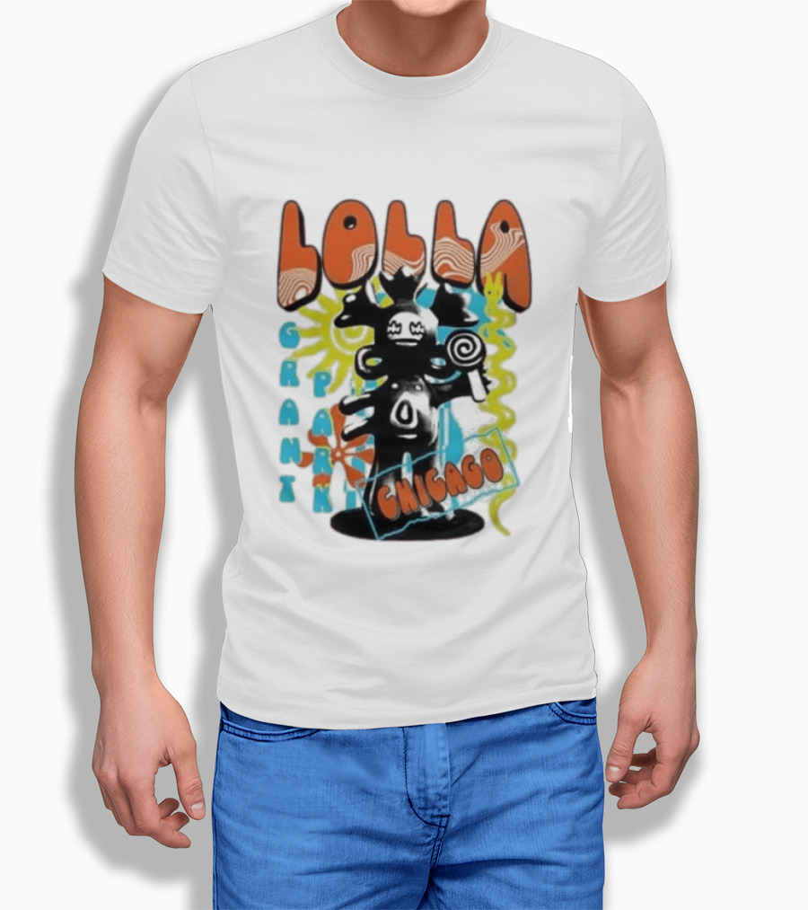 Lollapalooza Festival Lolla Grant Park Chicago Lineup July 30 Aug 2 2026 T-Shirt