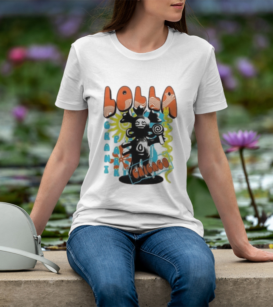 Lollapalooza Festival Lolla Grant Park Chicago Lineup July 30 Aug 2 2026 T-Shirt