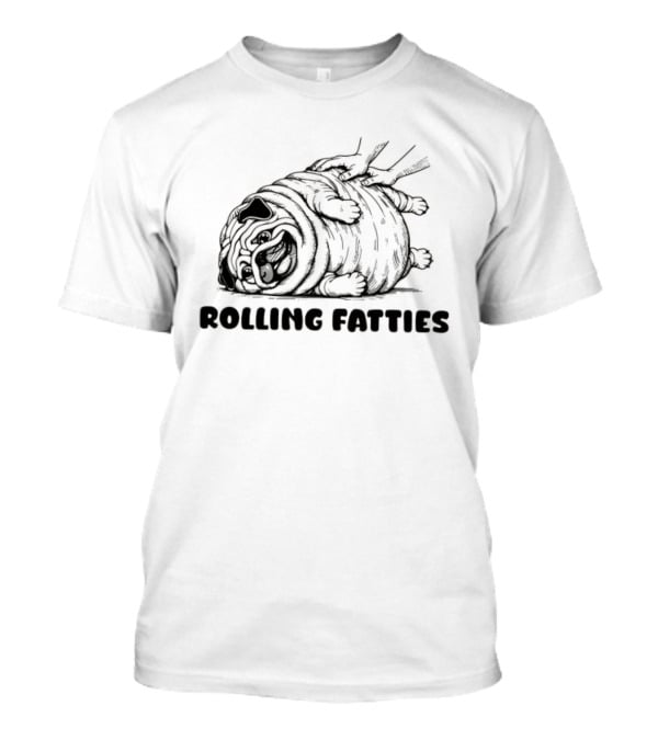 Pug Burrito Rolling Fatties Fun T-Shirt