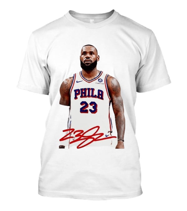 Philadelphia 23 LeBron James NBA Jersey Philly Arrival T-Shirt