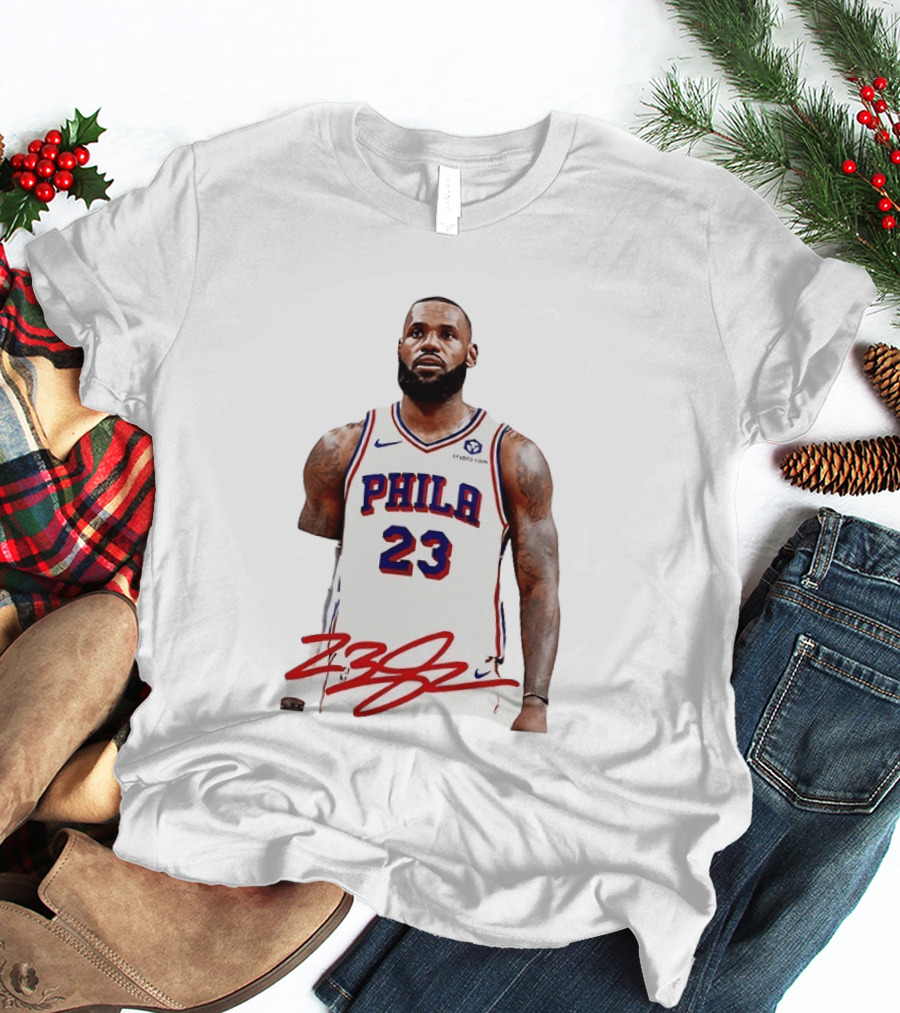 Philadelphia 23 LeBron James NBA Jersey Philly Arrival T-Shirt