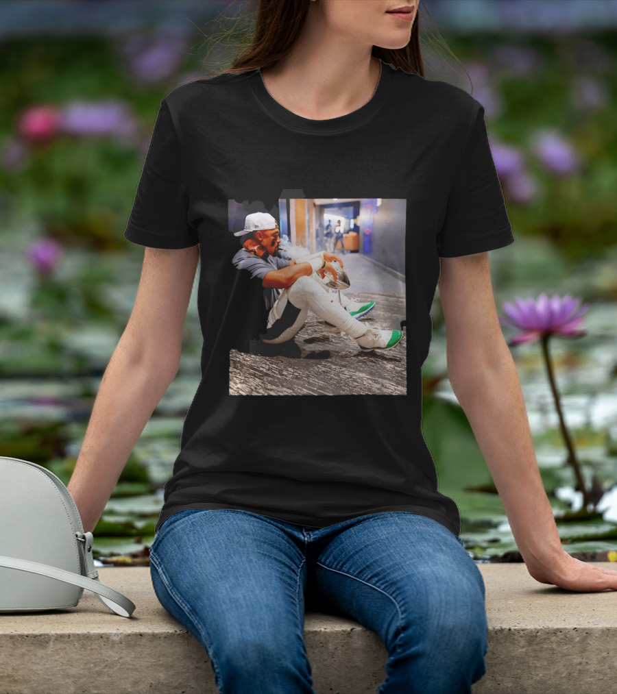 Jalen Hurts Philadelphia Eagles Smoking Trophy Cigar Celebratory Moment T-Shirt