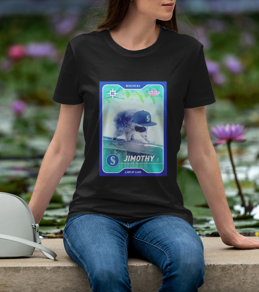 Seattle Mariners Jimothy Night Farmers Insurance Rookie Card 2000 Of 2000 T-Shirt