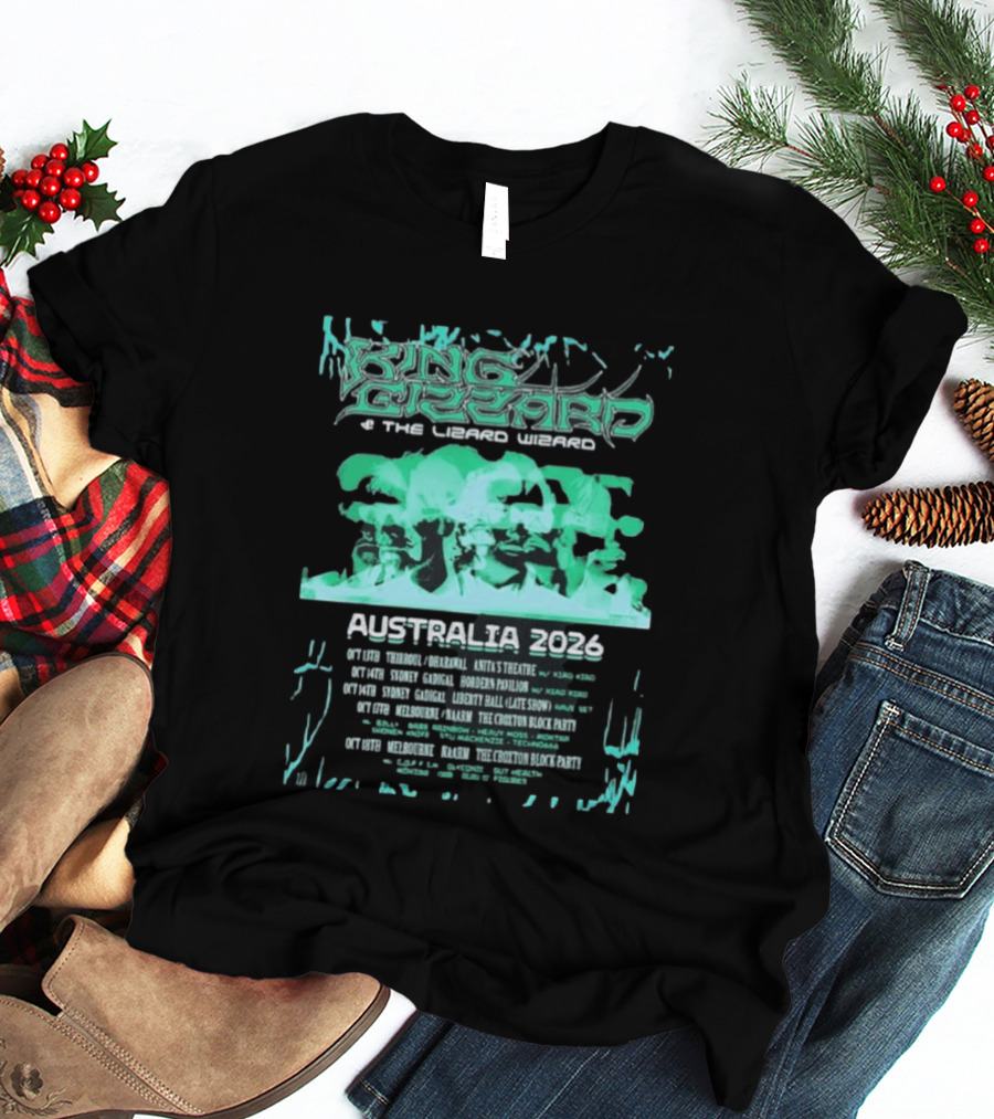 King Gizzard And The Lizard Wizard Australia 2026 Tour Chevalier Darwin Paddo Liberty Hall The Croxton Hotel T-Shirt