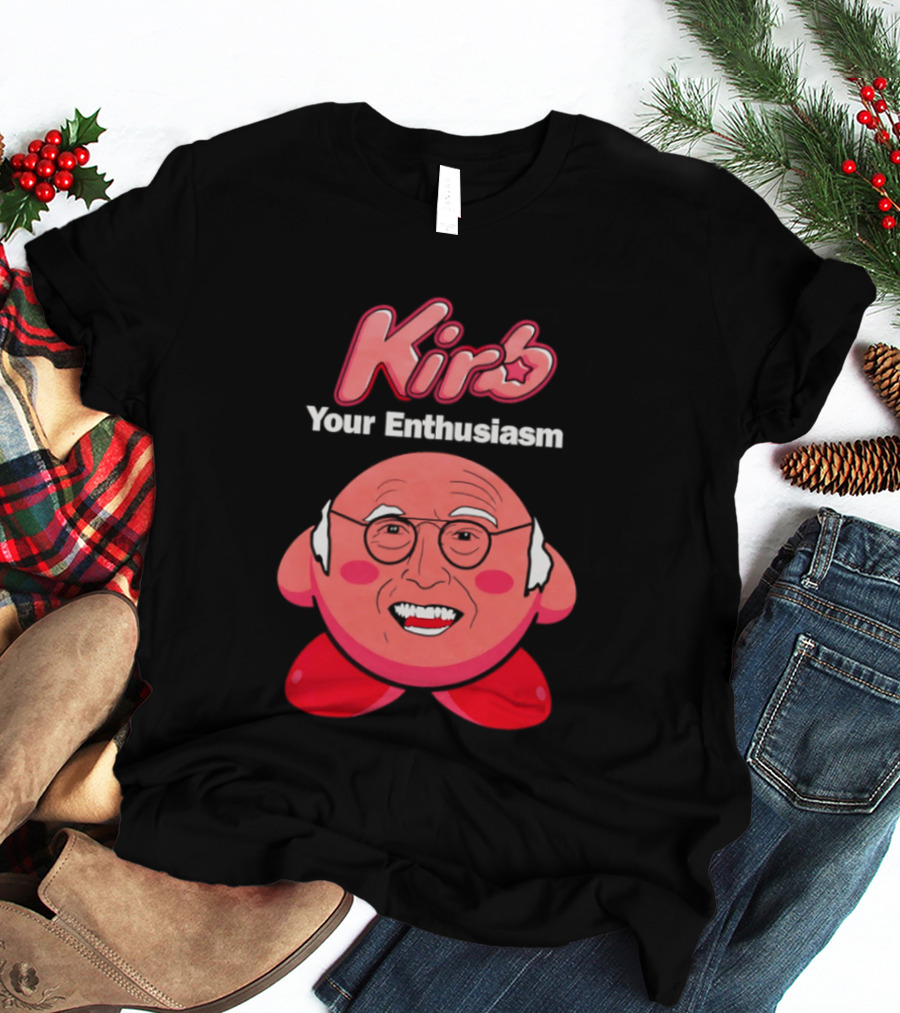 Kirb Your Enthusiasm Kirby Larry David T-Shirt