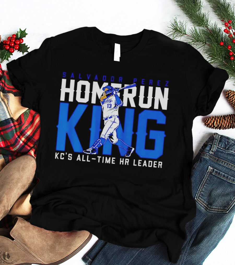 Salvador Perez Homerun King KC's All Time HR Leader T-Shirt