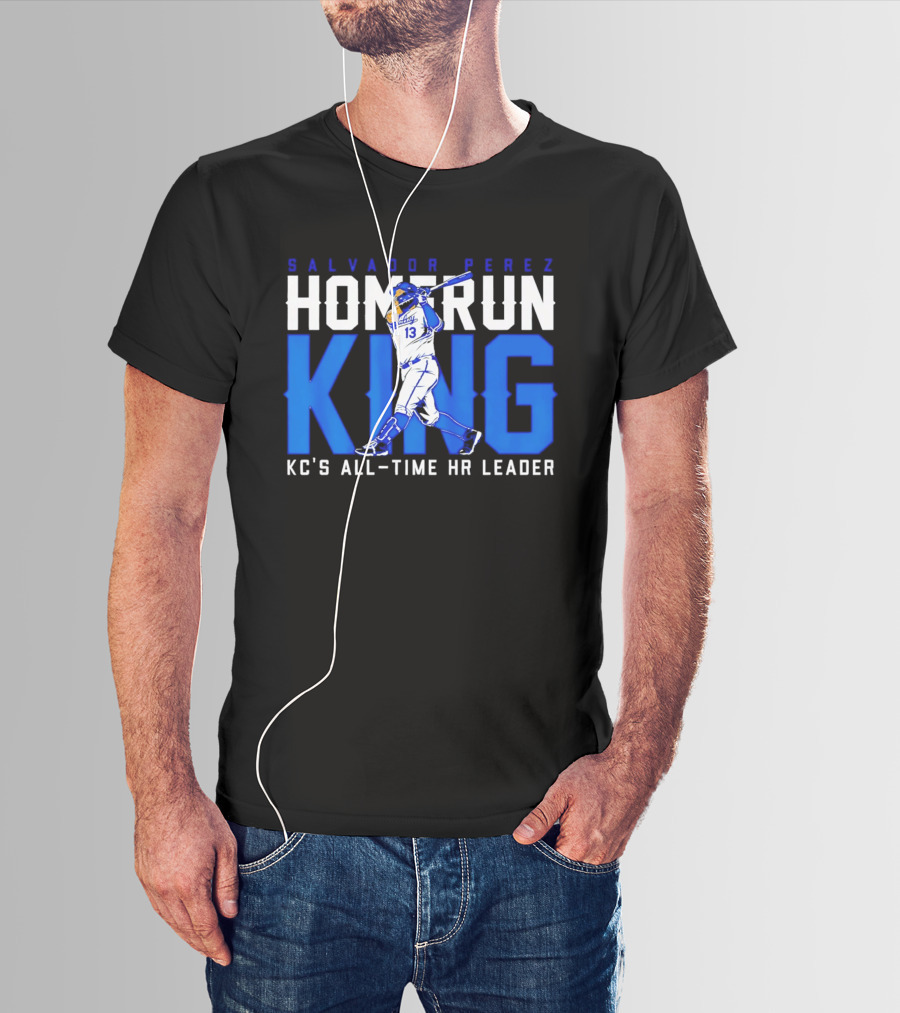Salvador Perez Homerun King KC's All Time HR Leader T-Shirt