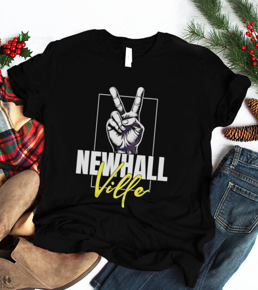 Newhall Ville Peace Gesture Hand T-Shirt