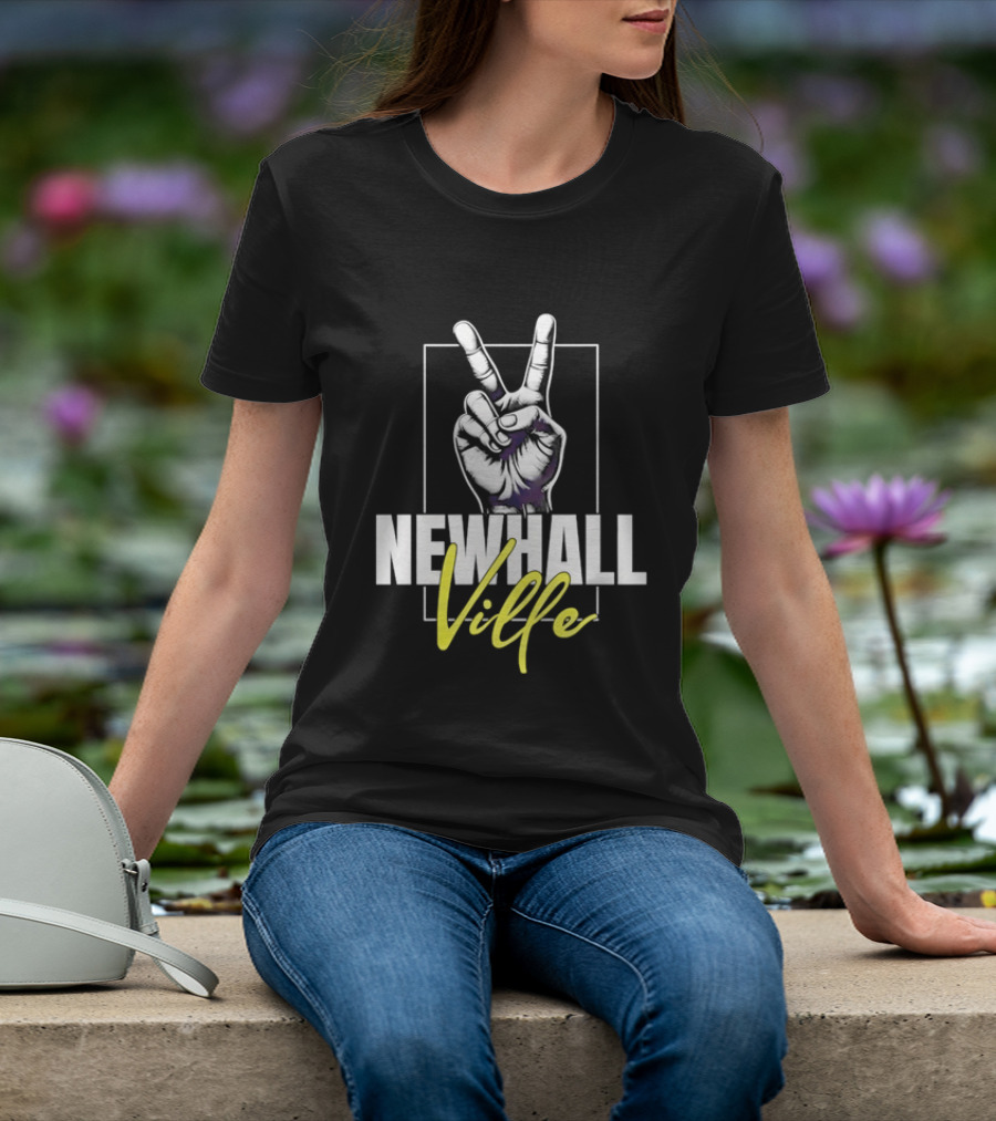 Newhall Ville Peace Gesture Hand T-Shirt