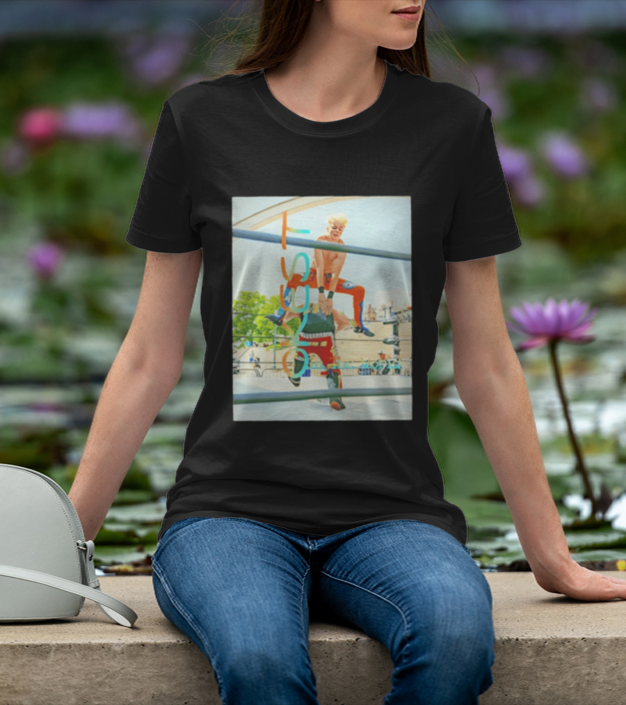 OKest Leapfrog In The World Wrestling Event Colorful Spectacle T-Shirt