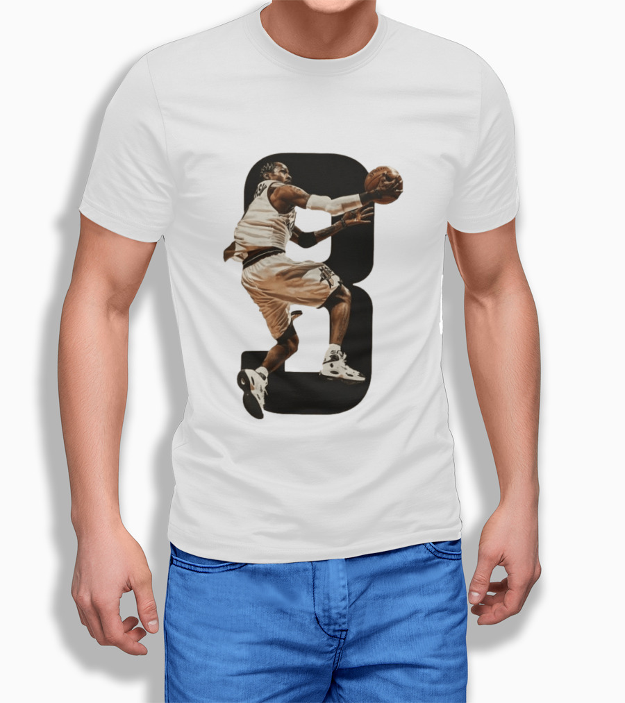 Allen Iverson Number 3 Basketball Legend Iconic Dunk T-Shirt