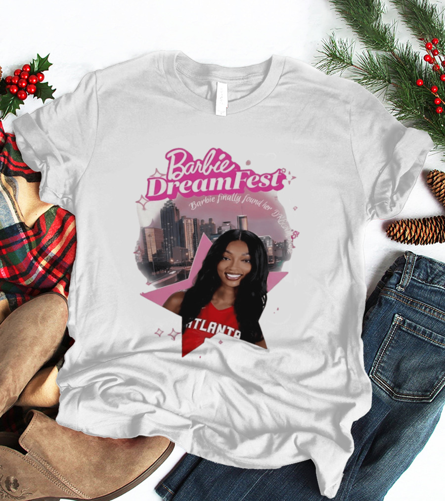Barbie Dream Fest Angel Reese Atlanta Dream Basketball Barbie Finally Found Her Dream T-Shirt