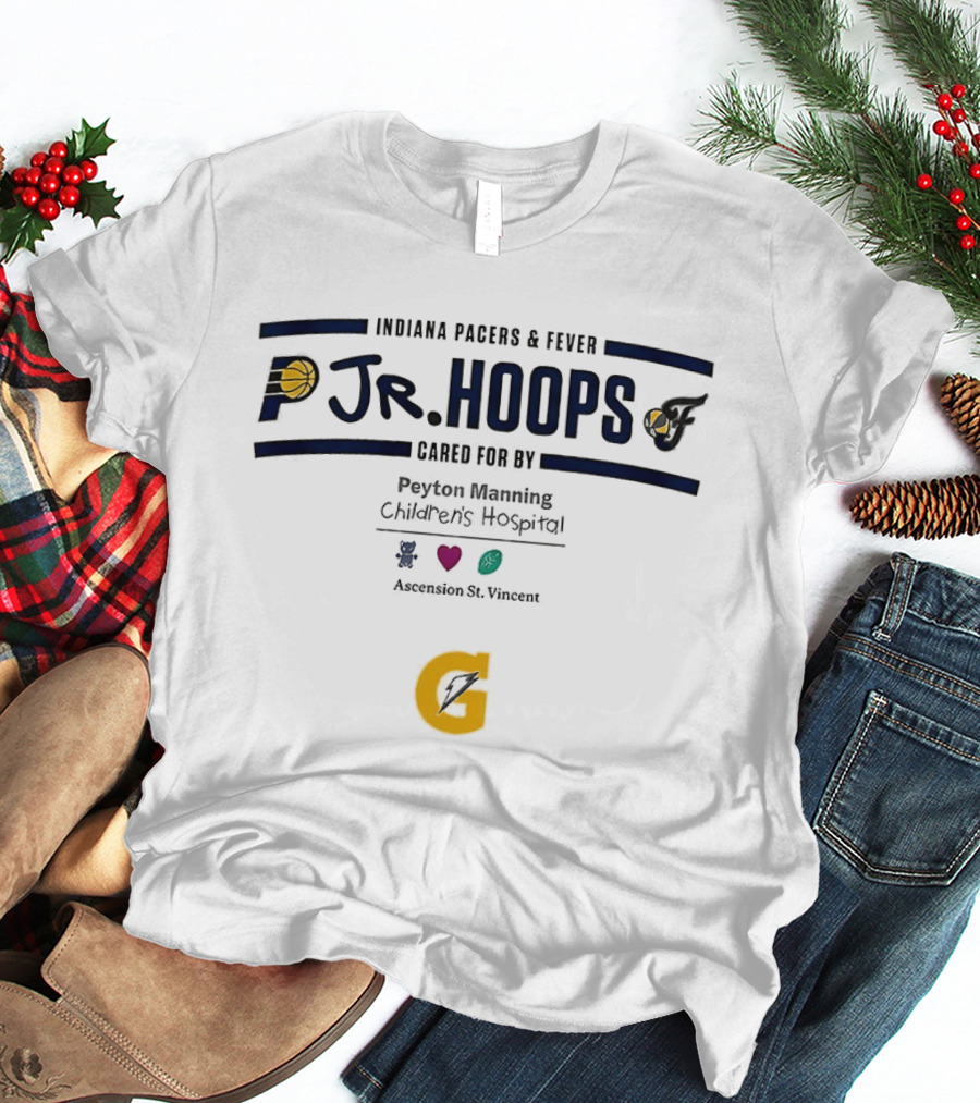 Indiana Pacers Fever Jr Hoops Peyton Manning Children's Hospital Indianapolis Indiana T-Shirt