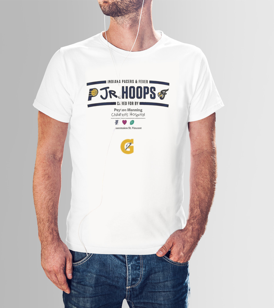 Indiana Pacers Fever Jr Hoops Peyton Manning Children's Hospital Indianapolis Indiana T-Shirt