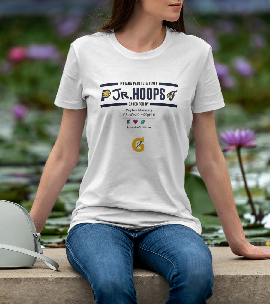 Indiana Pacers Fever Jr Hoops Peyton Manning Children's Hospital Indianapolis Indiana T-Shirt