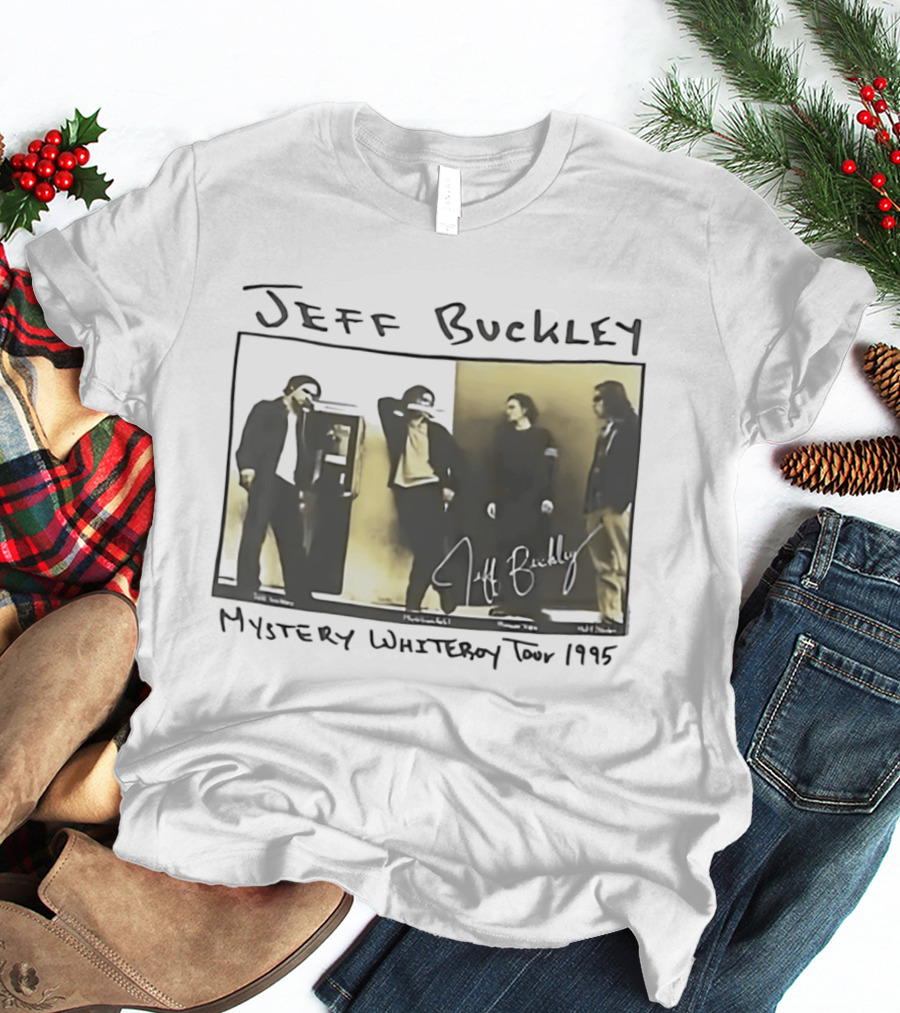 Jeff Buckley Mystery Whiteroy Tour 1995 Signature Image T-Shirt