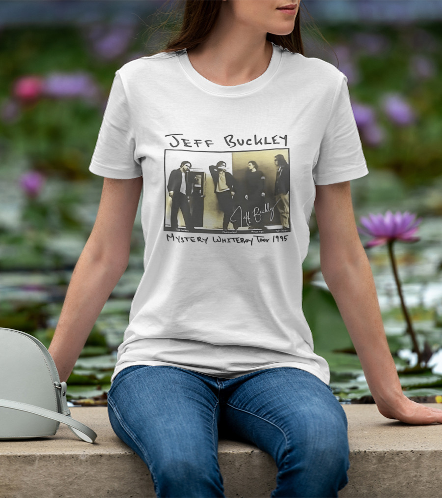 Jeff Buckley Mystery Whiteroy Tour 1995 Signature Image T-Shirt