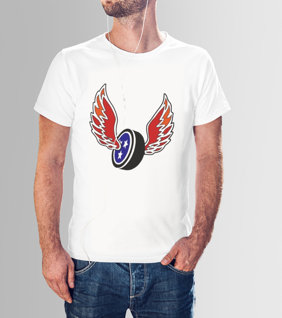 Joey Aguilar Knoxville Speed Three Star Winged Wheel T-Shirt