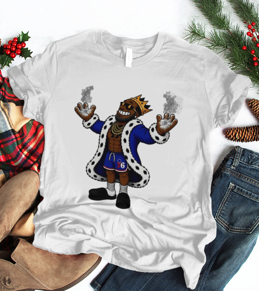 Philadelphia 76ers Muppet King With Crown And Robe T-Shirt