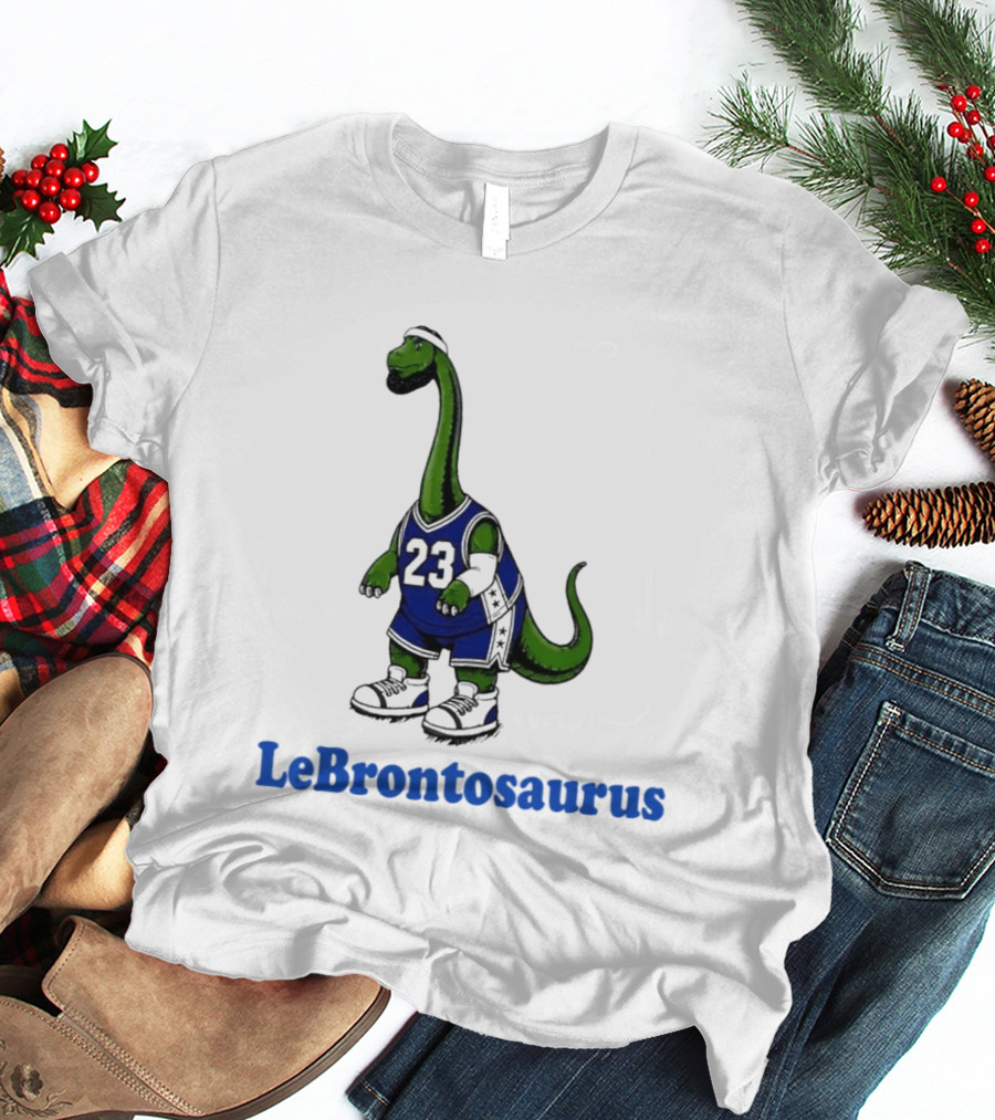 LeBrontosaurus 23 Dinosaur Basketball Player T-Shirt