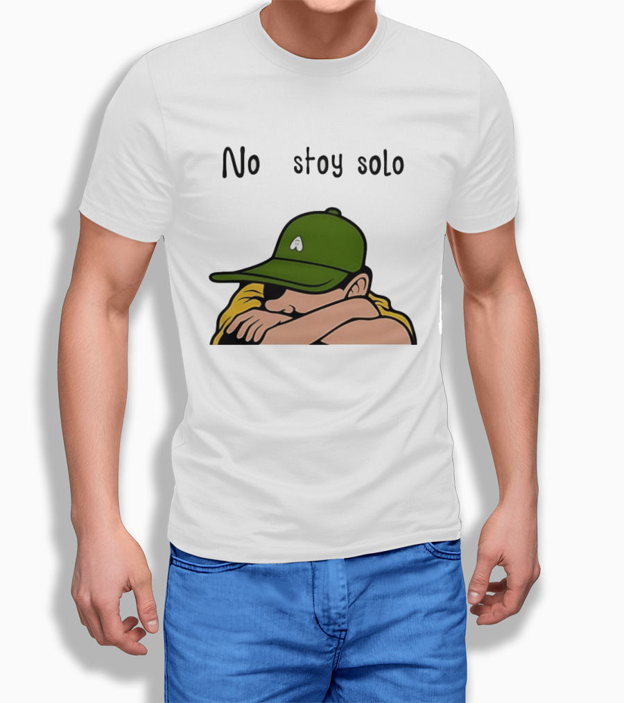 No Estoy Solo Anime Boy In Green Hat And Yellow T-Shirt
