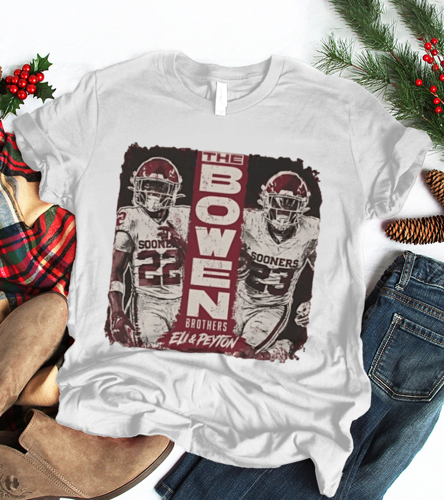 Oklahoma Sooners The Bowen Brothers Eli & Peyton Football Team T-Shirt